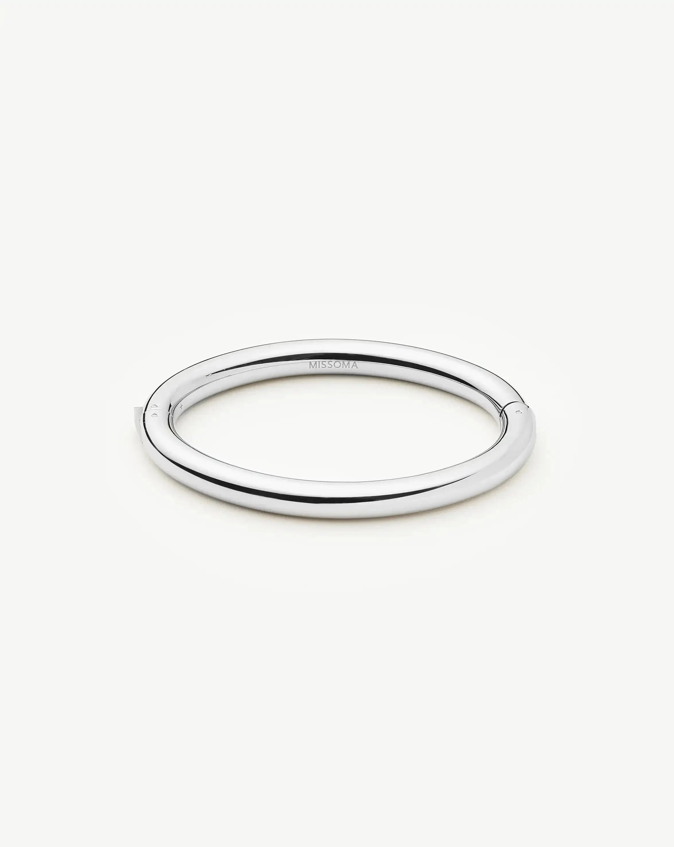 Chunky Round Hinged Bangle - 1