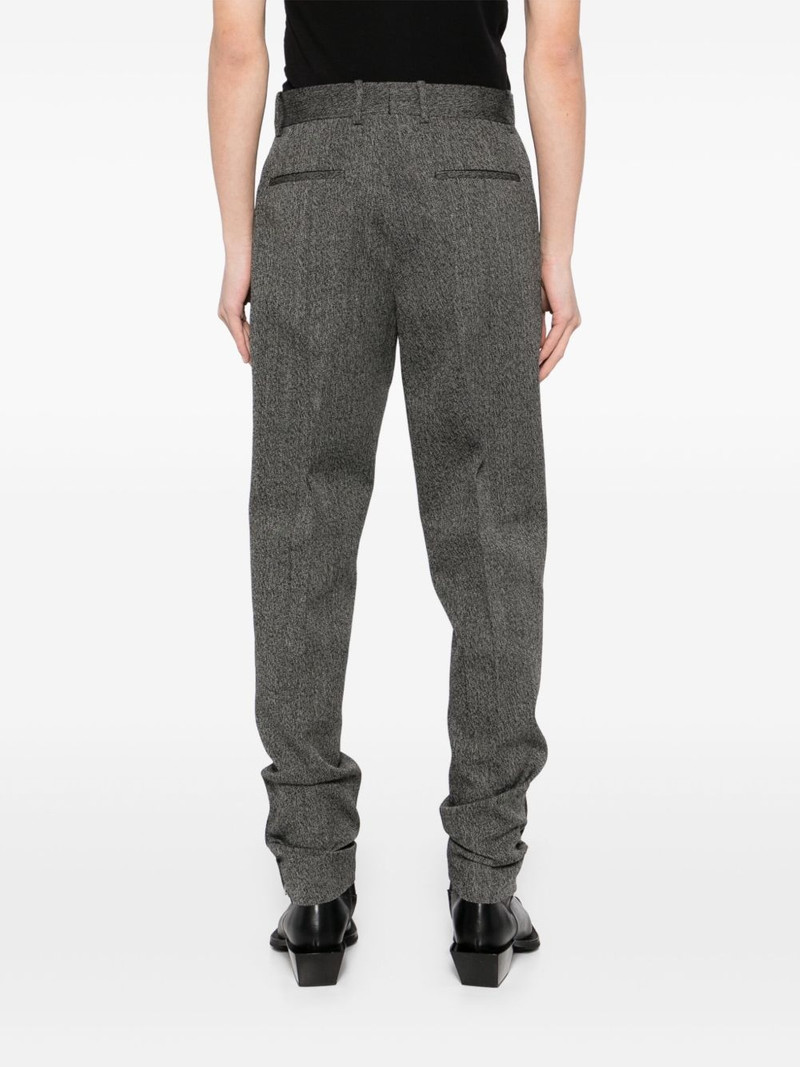 textured wool tailored trousers 4
