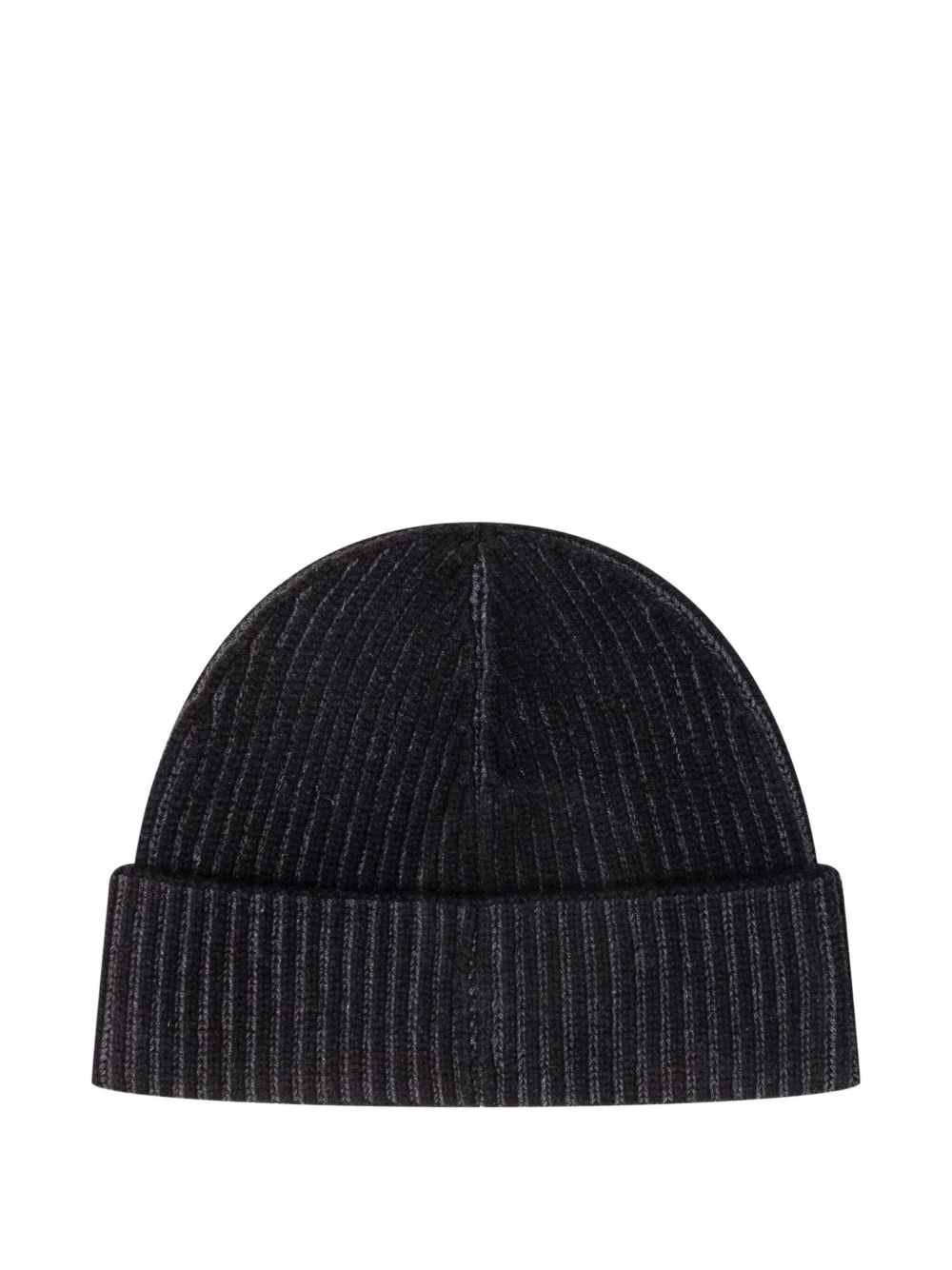 ribbed logo beanie - 2