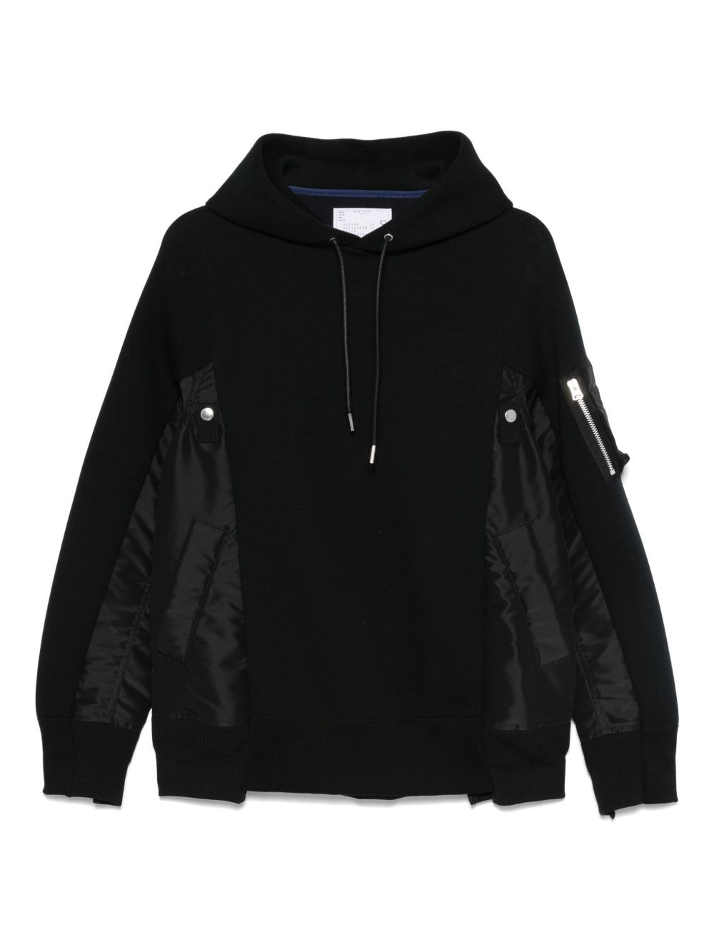 Sacai Men Cotton And Nylon Hoodie - 1