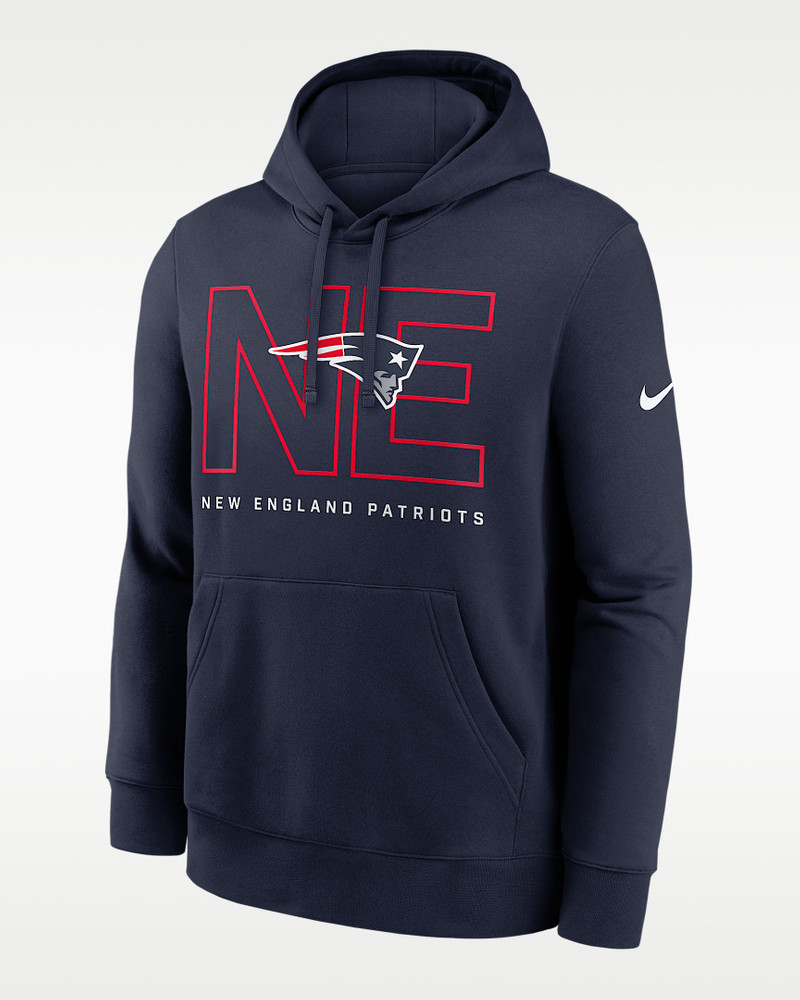 New England Patriots Busted Play Club Men's Nike NFL Pullover Hoodie 1