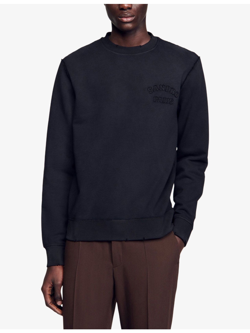 Logo-Embroidered Crewneck Cotton Sweatshirt - 3