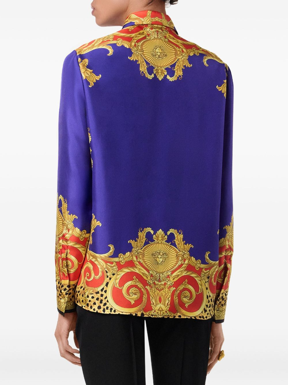 baroque-print shirt - 4