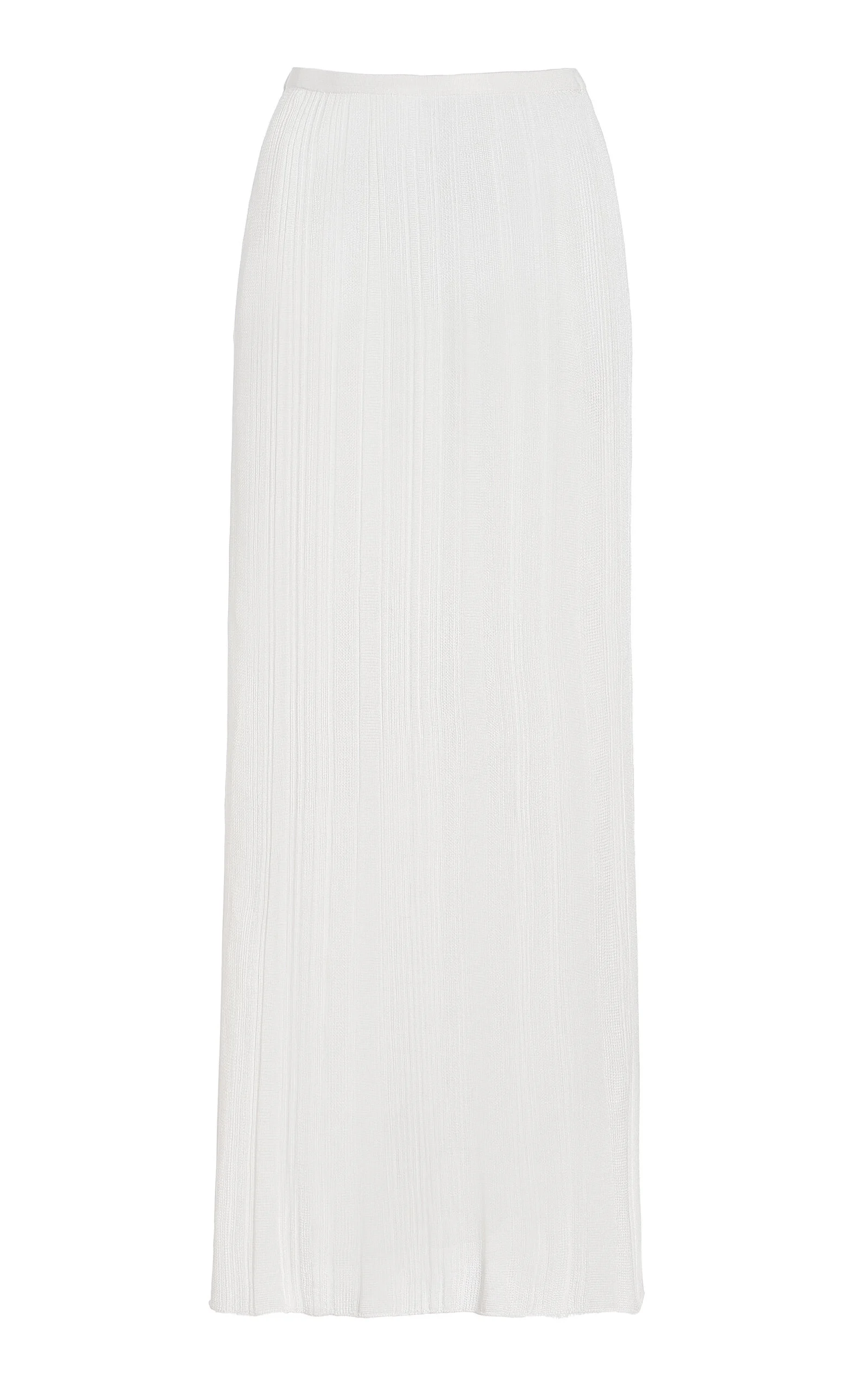 Daniella Knit Silk Maxi Skirt ivory - 1
