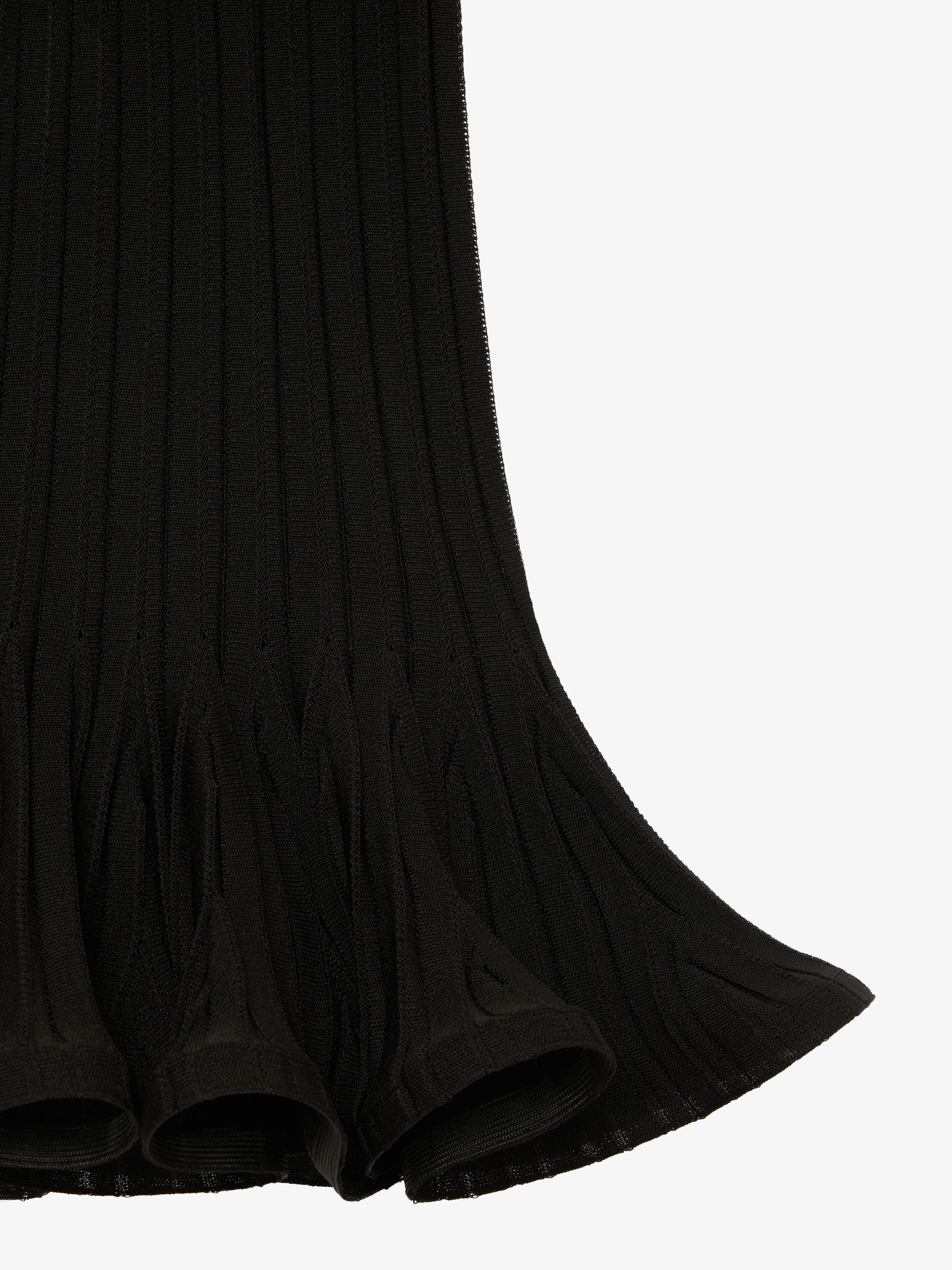 MINI SKIRT IN KNIT WITH PLEATS - 5