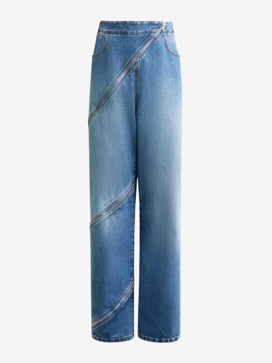 Alaïa Straight Spiral Jeans - 1