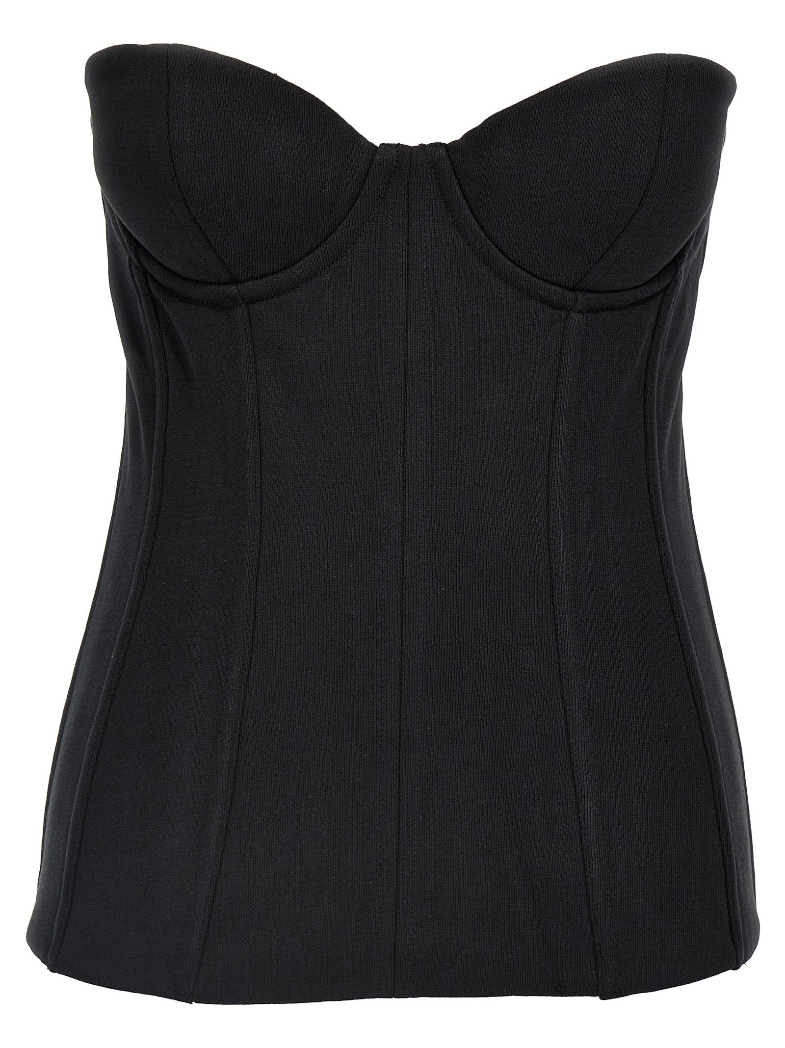 Molleton Corset Tops Black - 1