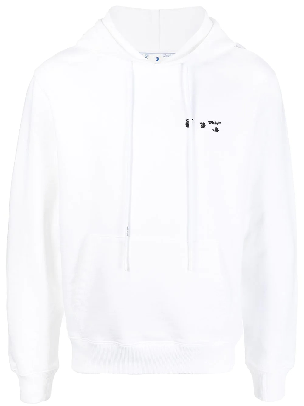 logo-print cotton hoodie - 1