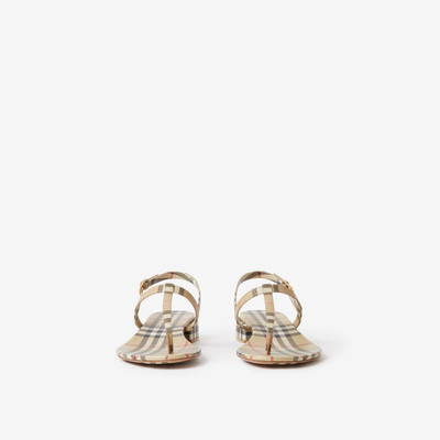 Burberry Vintage Check and Lambskin Sandals outlook