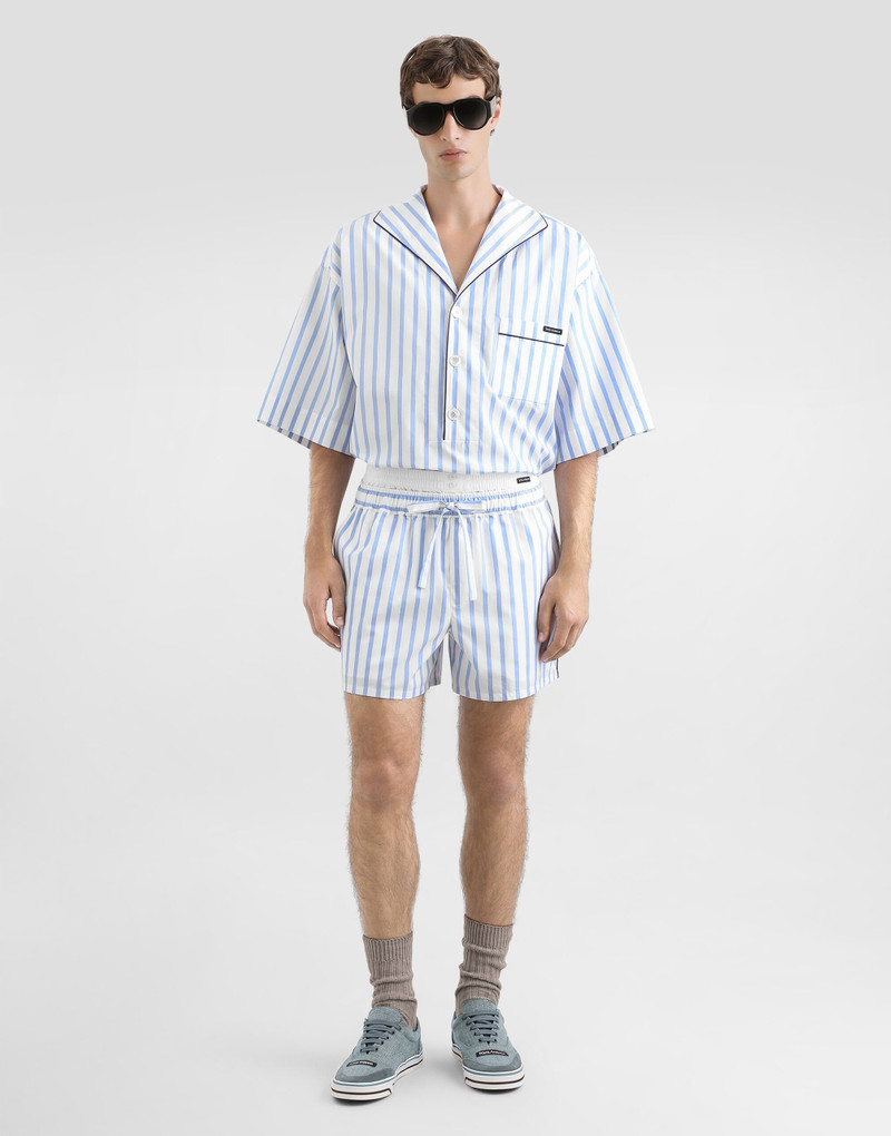 Dolce & Gabbana Striped poplin bermuda shorts outlook
