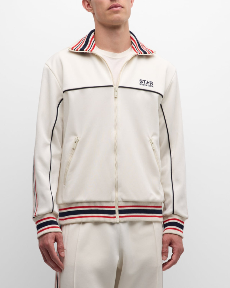 Men's Zipped Patchwork Track Jacket 4
