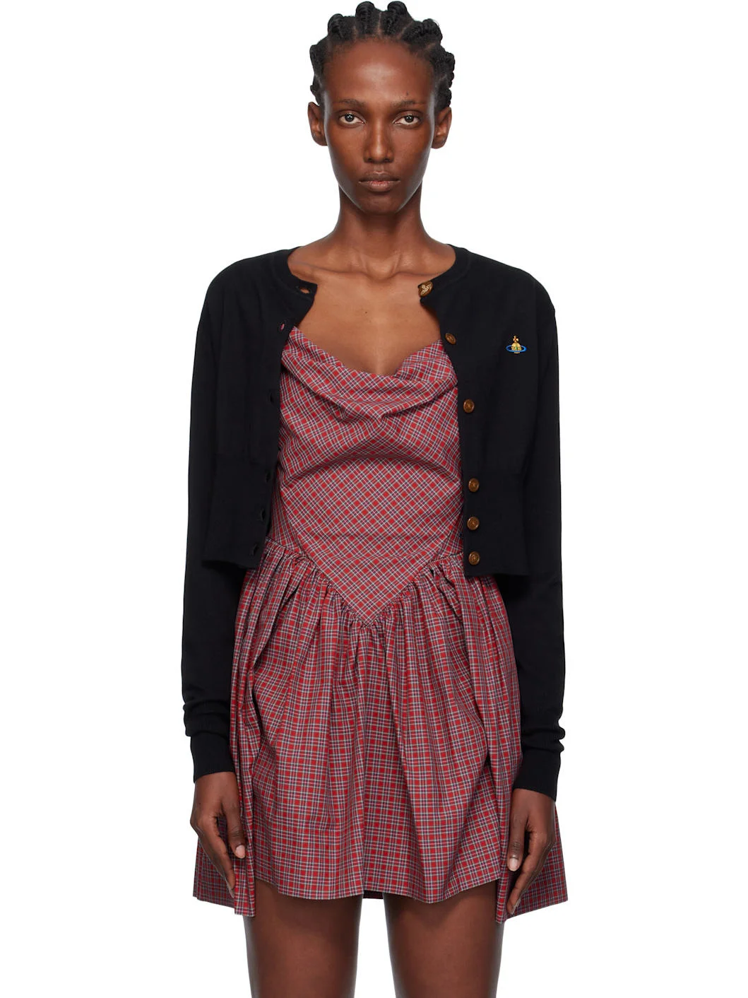 Black Bea Cropped Cardigan - 1