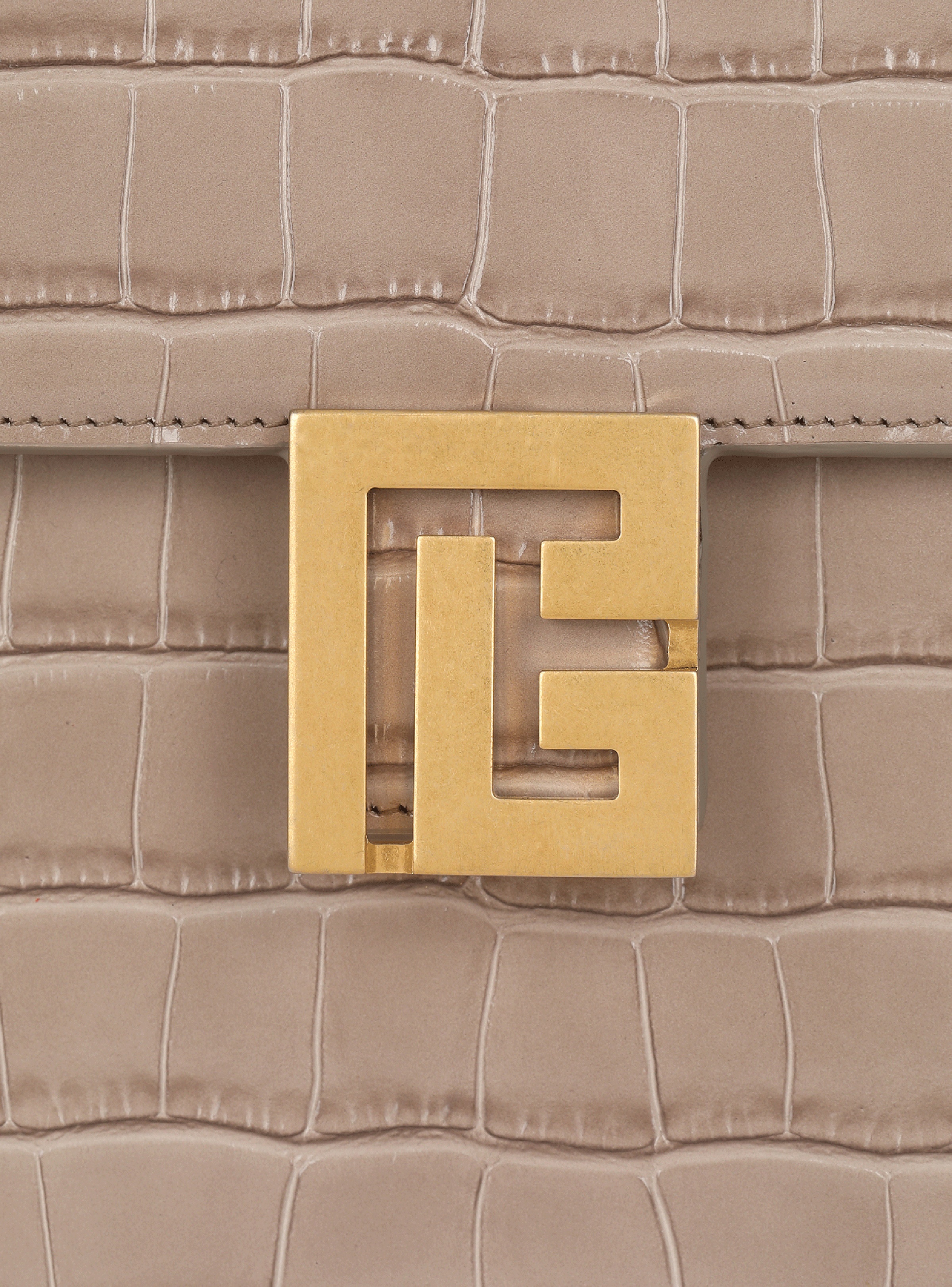 Crocodile-embossed leather Ely bag - 6