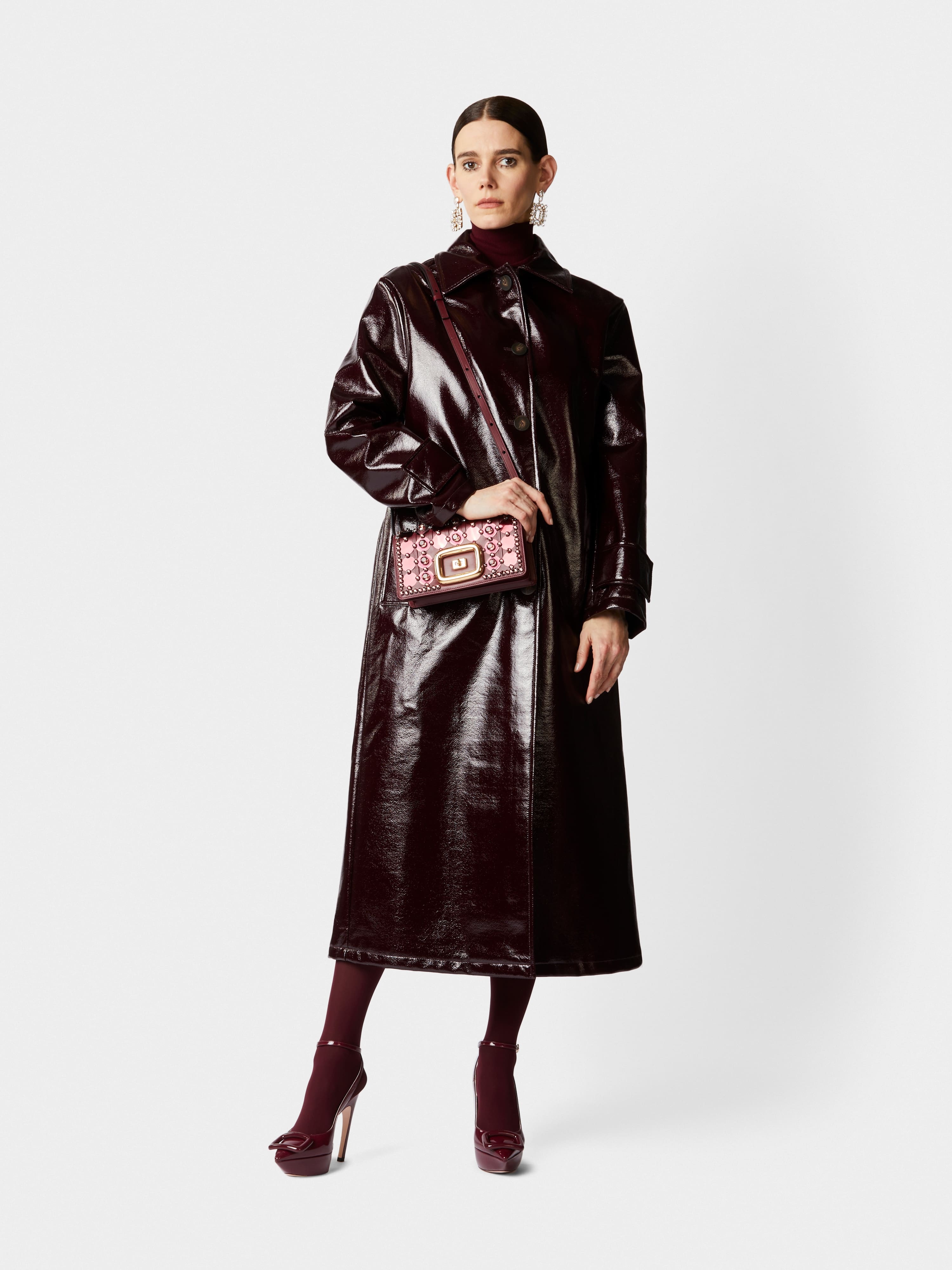 Viv' Choc Disco Mini Bag in Nappa Leather - 8