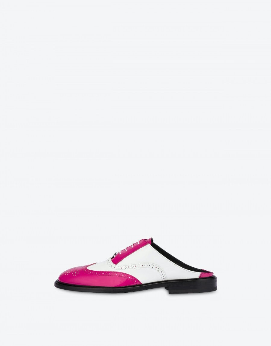 MOSCHINO BROGUE OPEN OXFORD SHOES - 2
