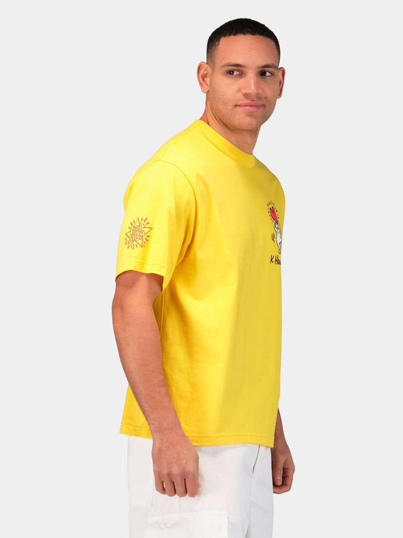 KEITH HARING X ALPHA GRAPHIC TEE "HEART MAN" 4