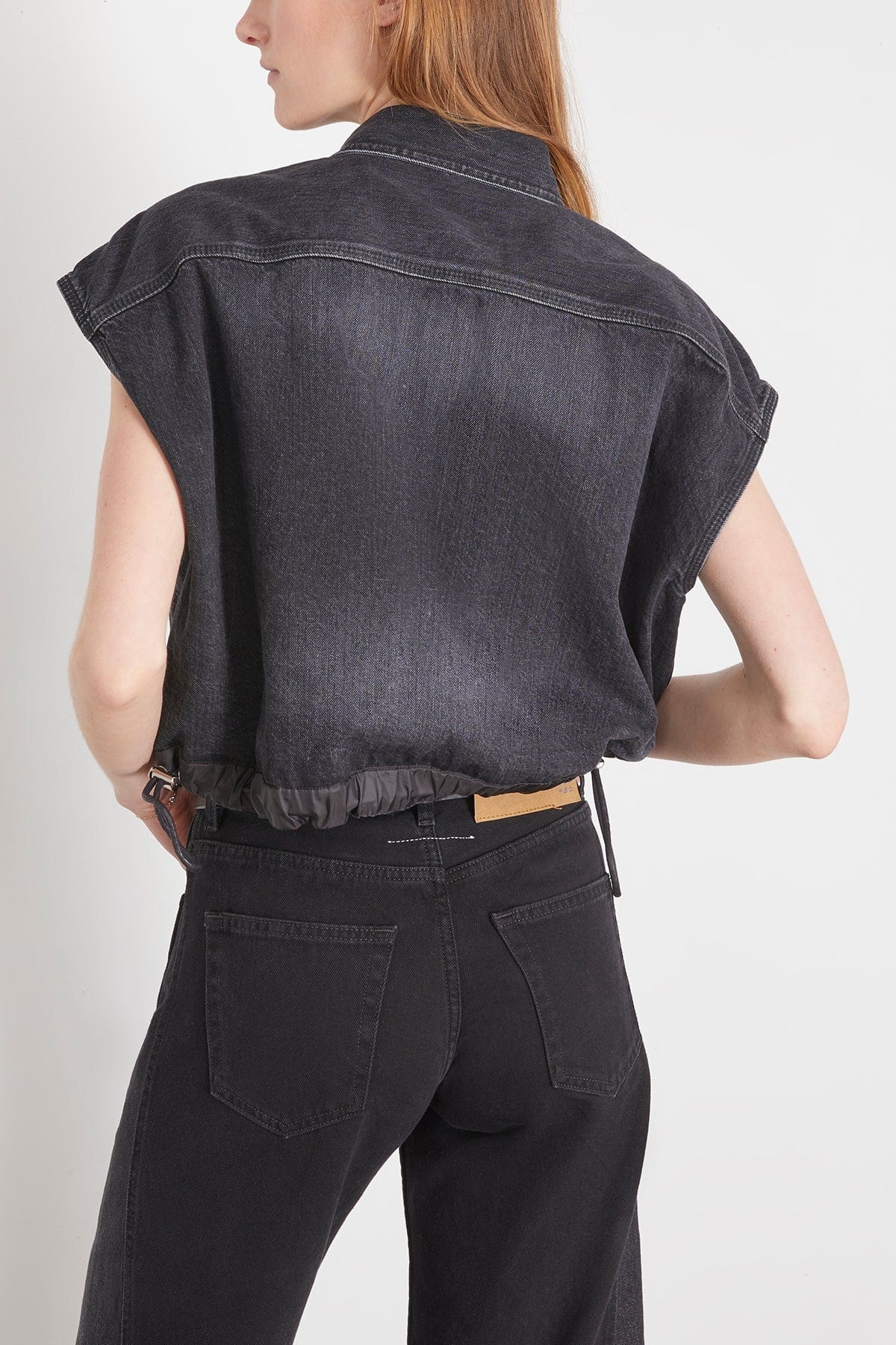 Denim Shirt in Black - 4