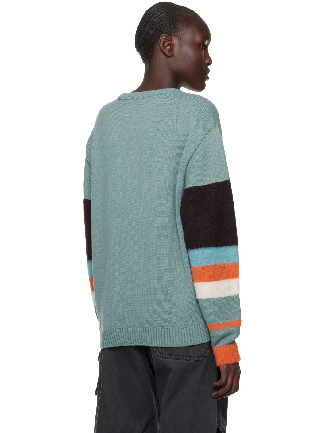 Blue Striped Cardigan - 3