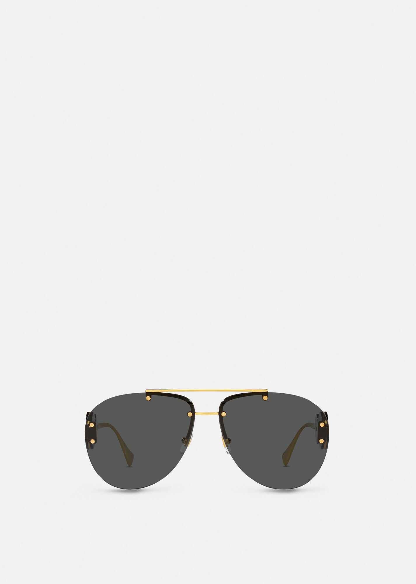 Double Medusa Aviator Sunglasses - 2