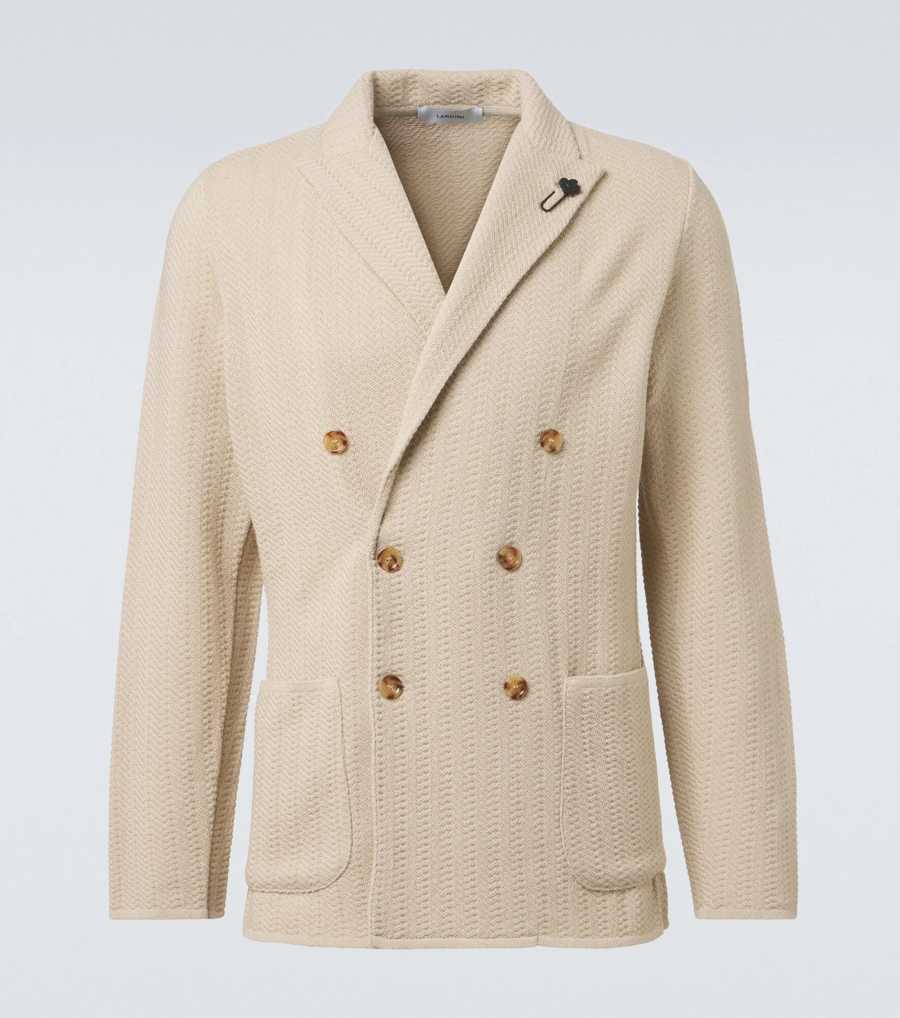 Double-breasted virgin wool blazer - 1