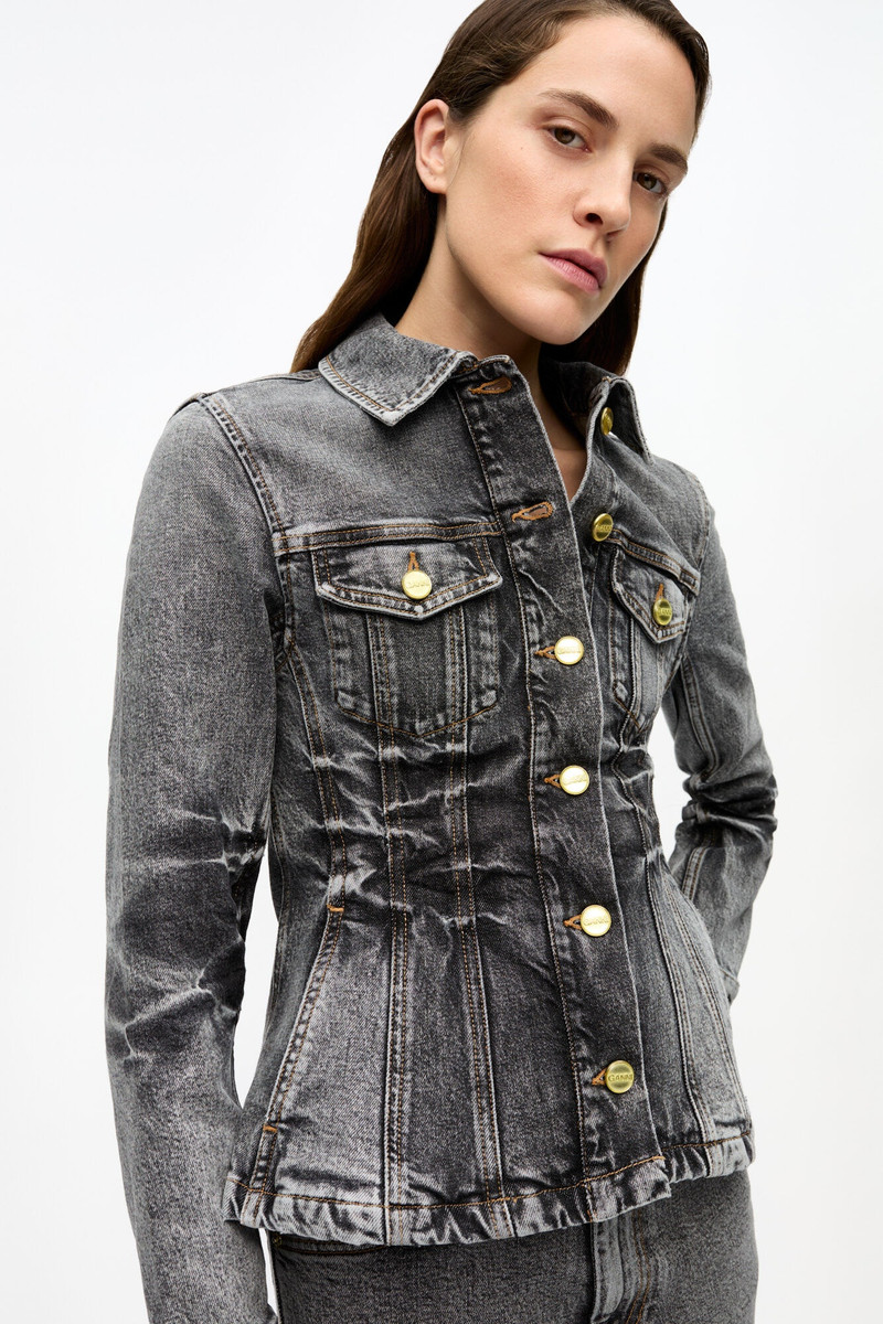 BLACK WASHED FUTURE DENIM BLAZER 5