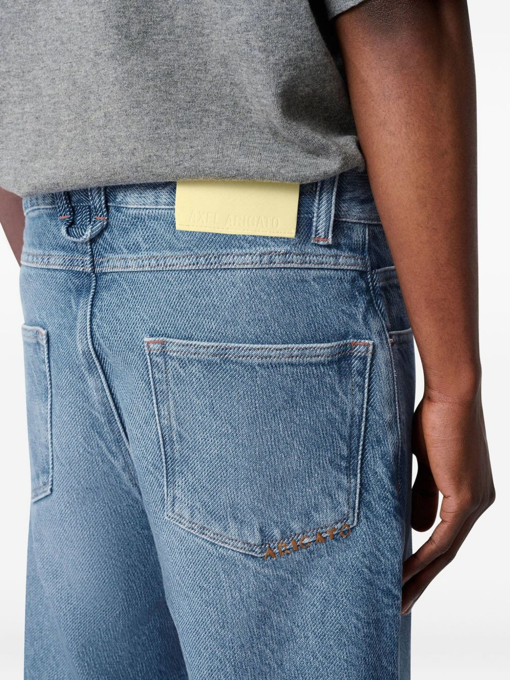 The Twill embroidered-logo  jeans - 5