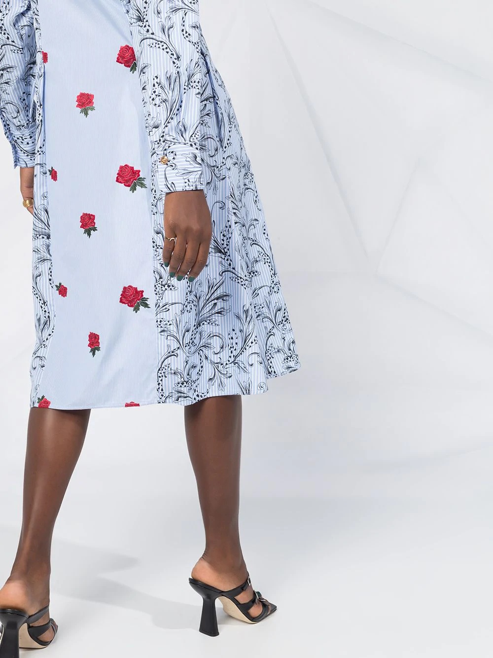 Barocco print shirt dress - 3