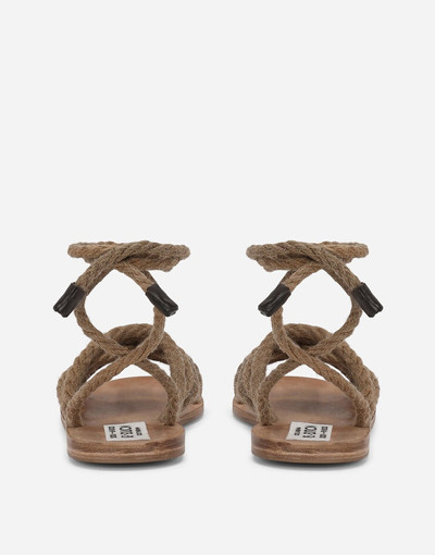 Dolce & Gabbana Cord sandals outlook