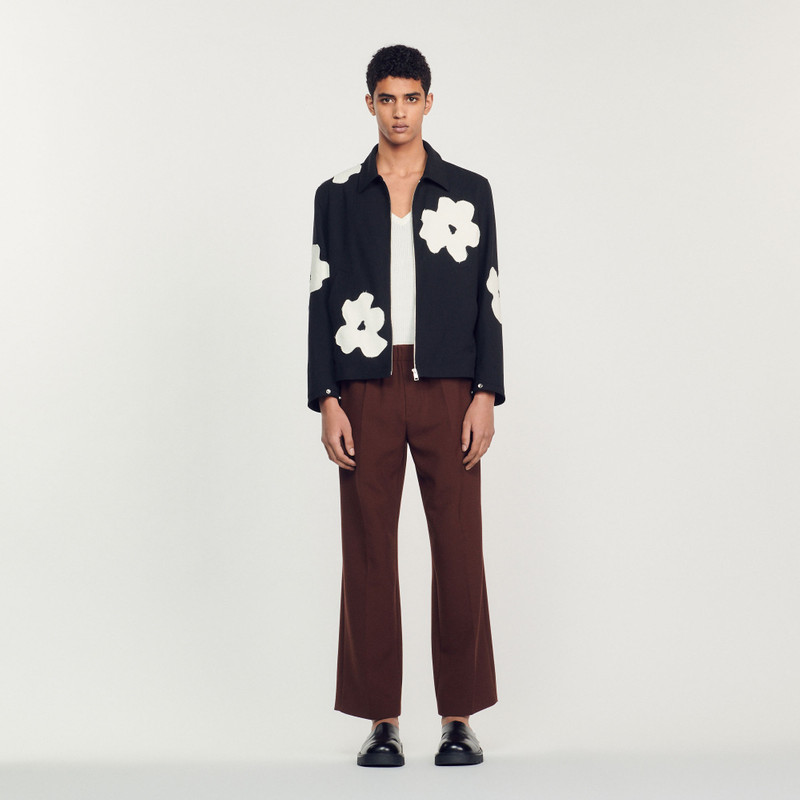 Jacket with flower motifs 3
