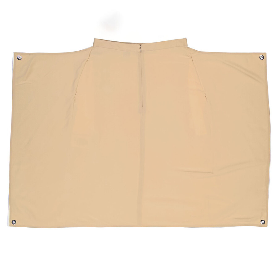 Burberry Soft Fawn Thea Silk Crepe De Chine Midi Skirt - 2