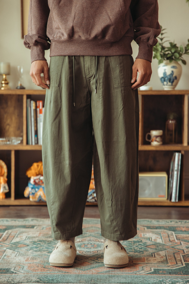 FrizmWORKS Twill Balloon Pants - Olive outlook