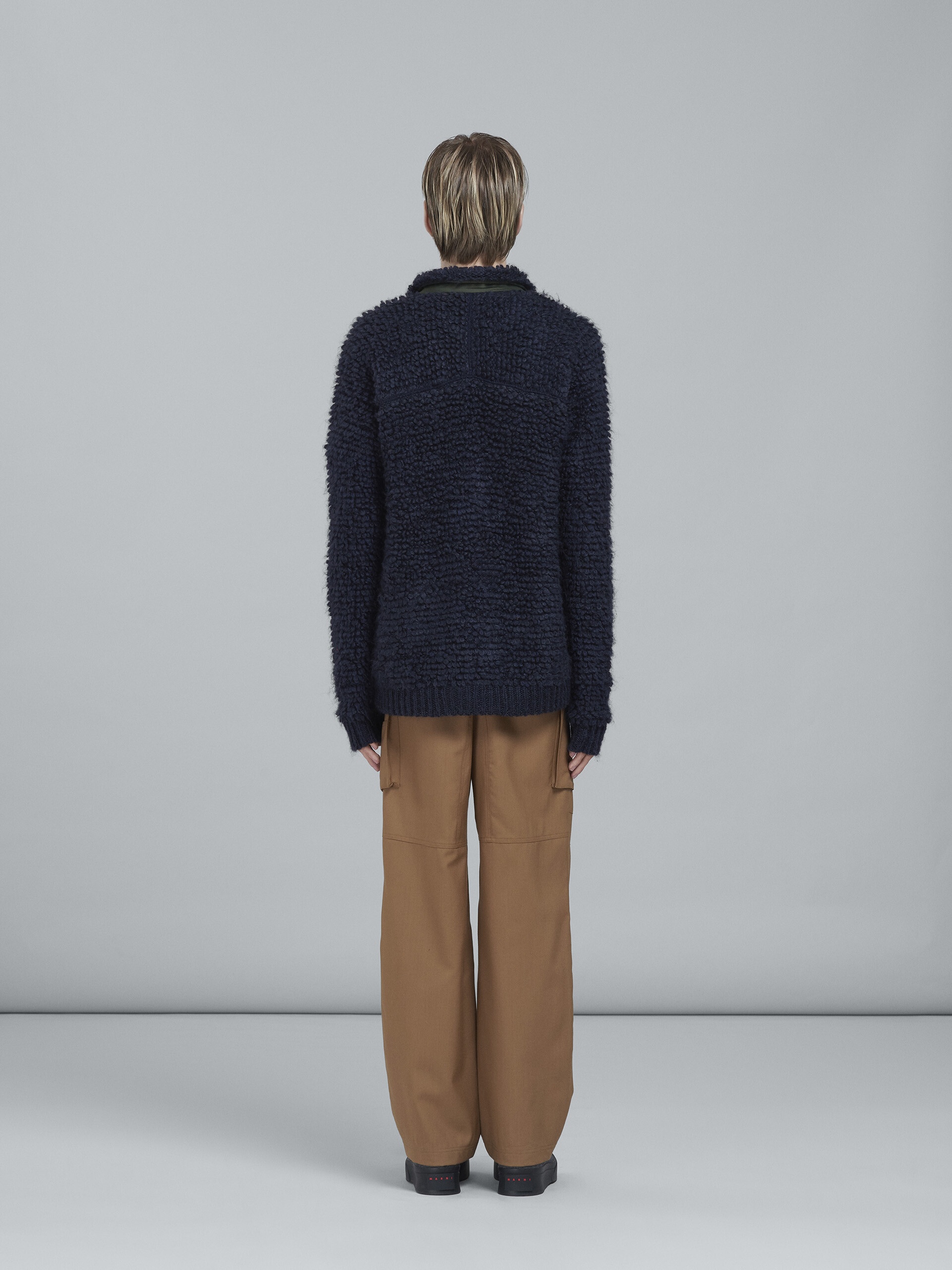 MOHAIR ZIP-UP CARDIGAN - 3