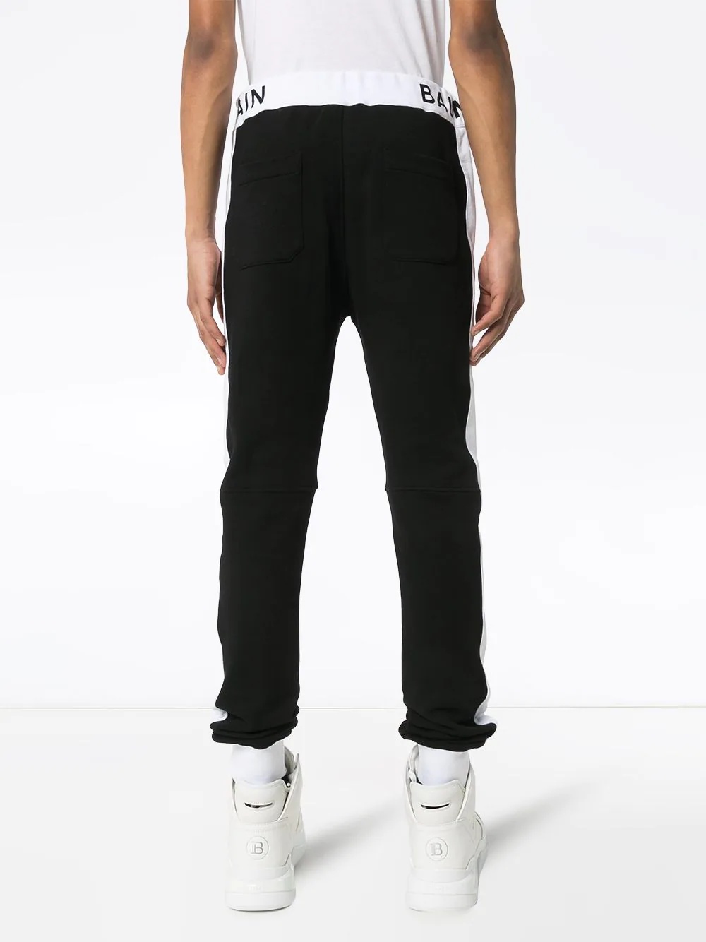 logo print track pants - 4