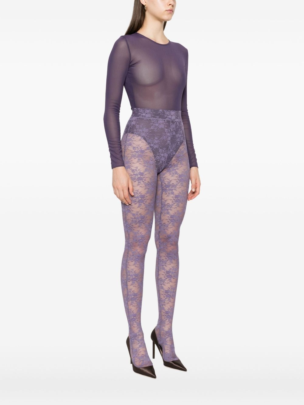 sheer mesh bodysuit - 3