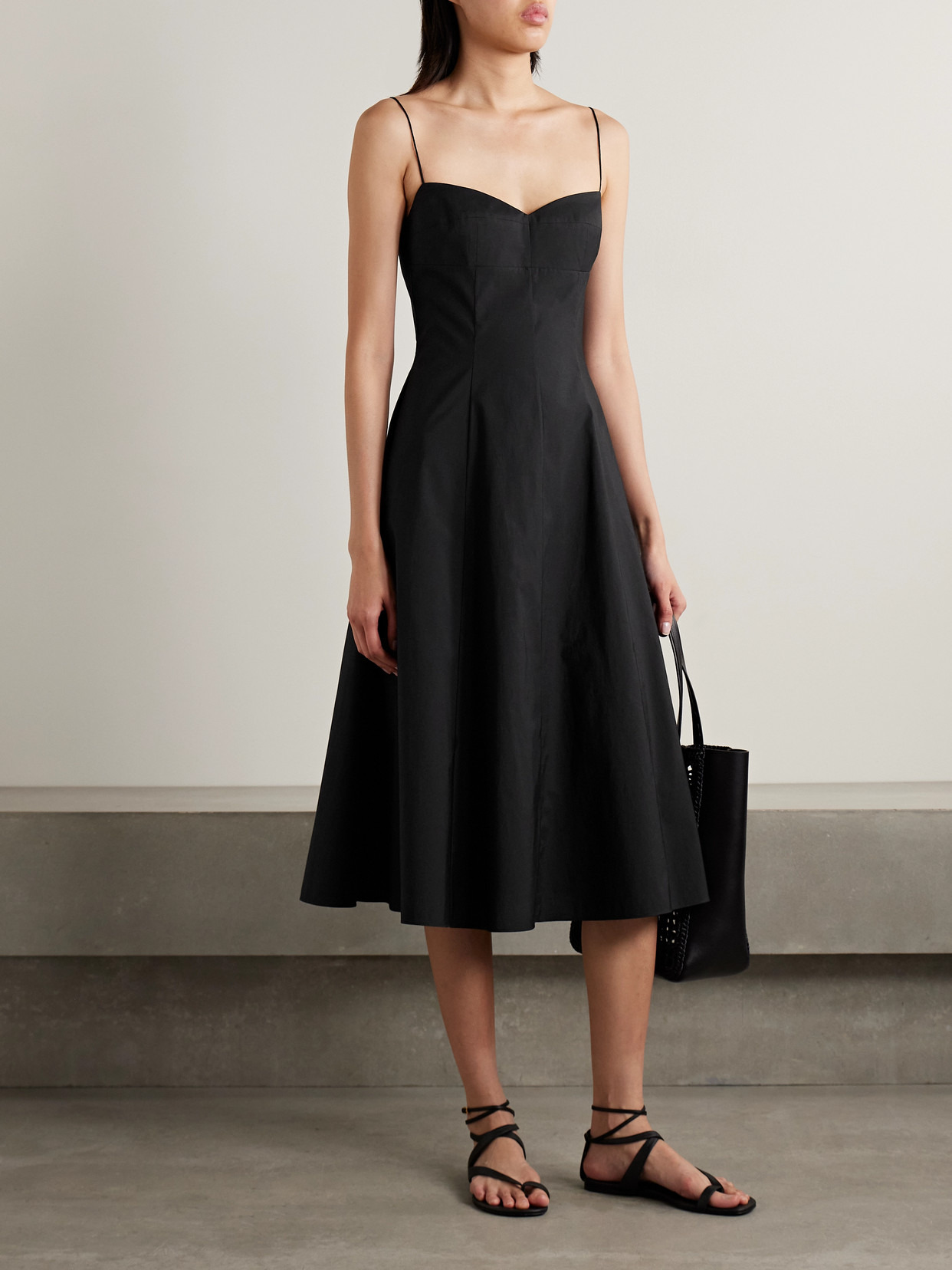 Isabella Cotton-canvas Midi Dress - 2