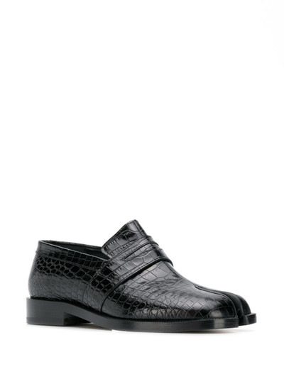 Maison Margiela crocodile-effect 25mm Tabi loafers outlook