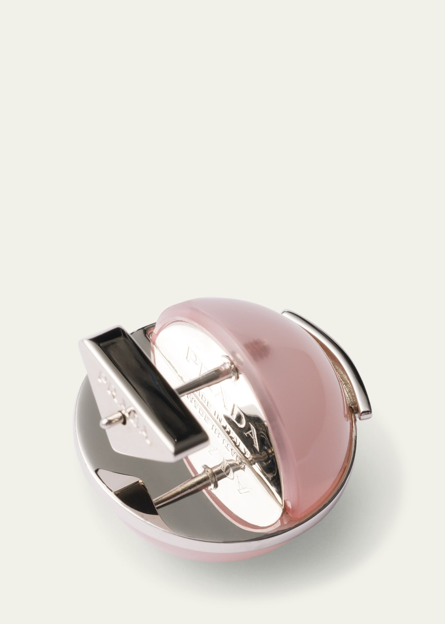 Metal and Plexiglass Stud Earrings - 2
