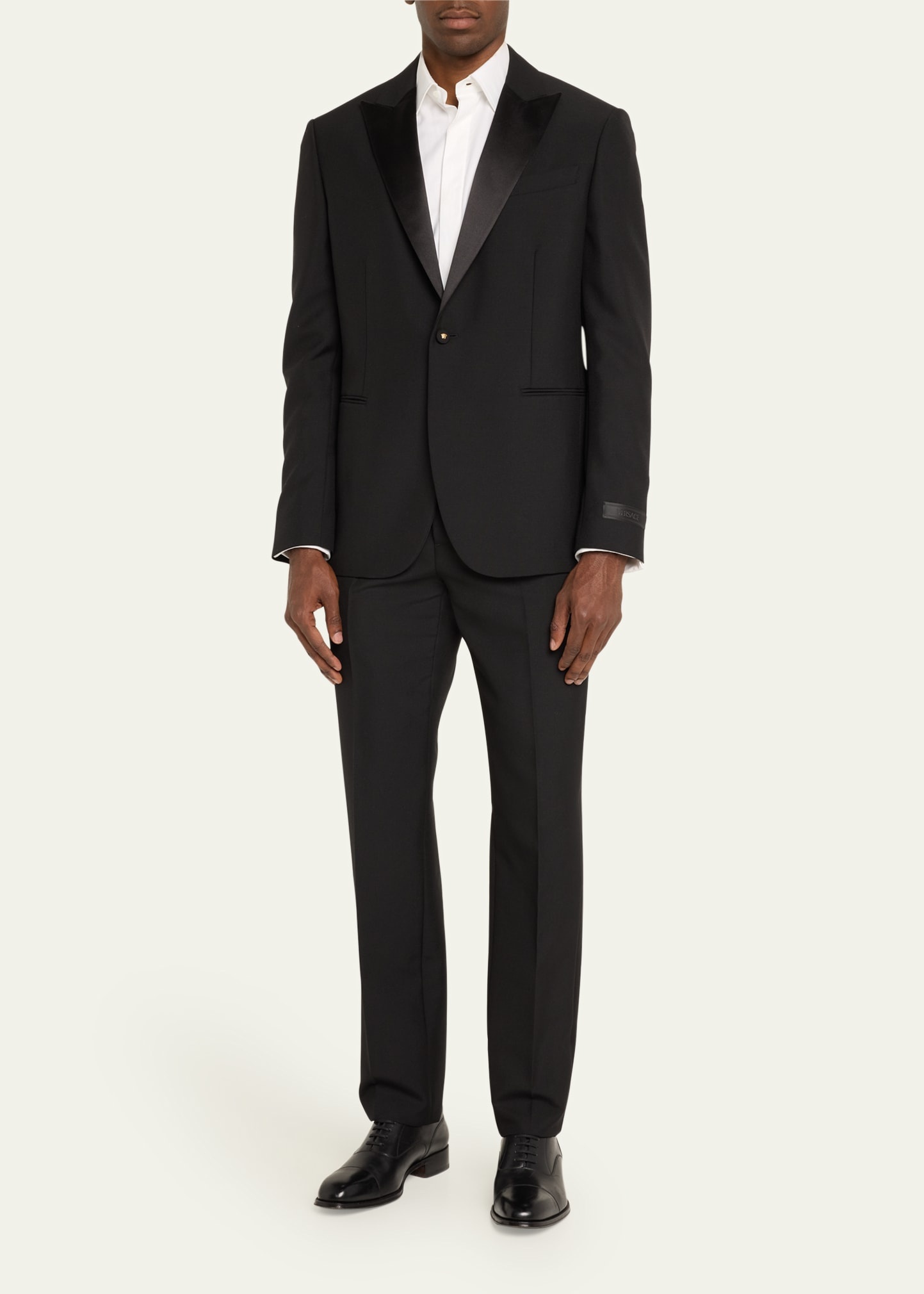 Men's Wool-Mohair Tuxedo Pants - 2