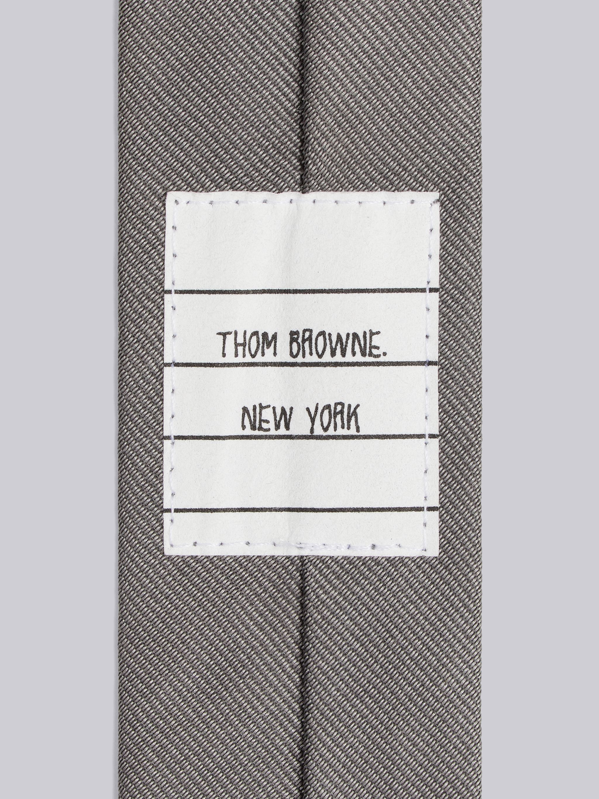 Medium Grey Floral Icon Tie Jacquard Classic Tie 2