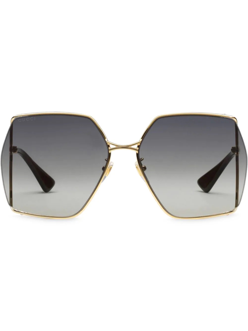 oval-frame sunglasses - 1