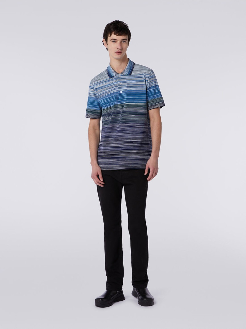 Missoni Short-sleeved polo shirt in slub cotton piqué outlook