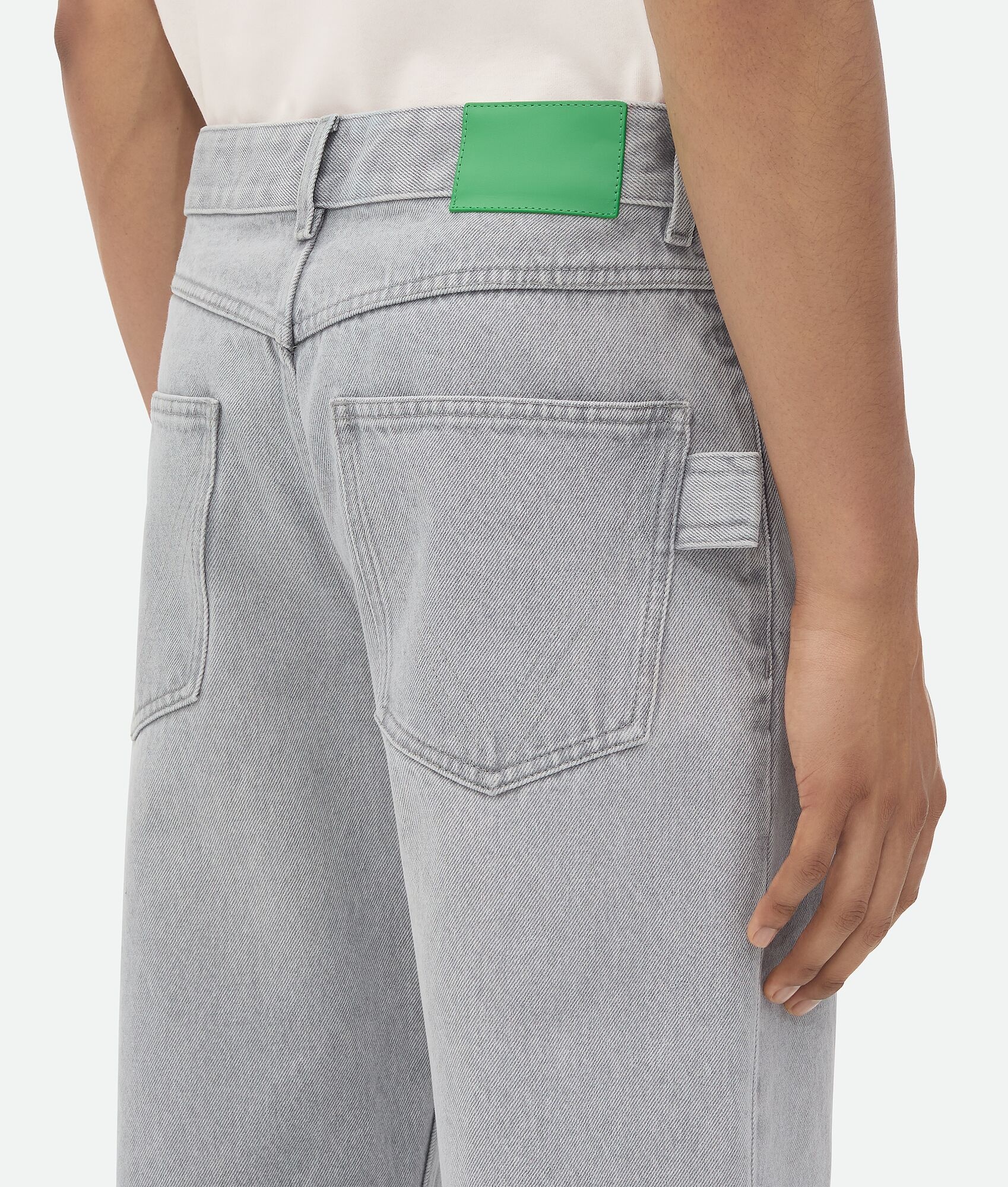 Light Grey Washed Denim - 5