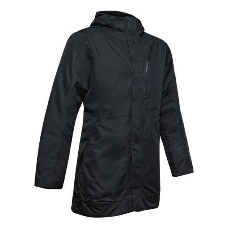 Under Armour Project Rock Unstoppable Waterproof Down Parka 'Black' 1346093-001 - 1