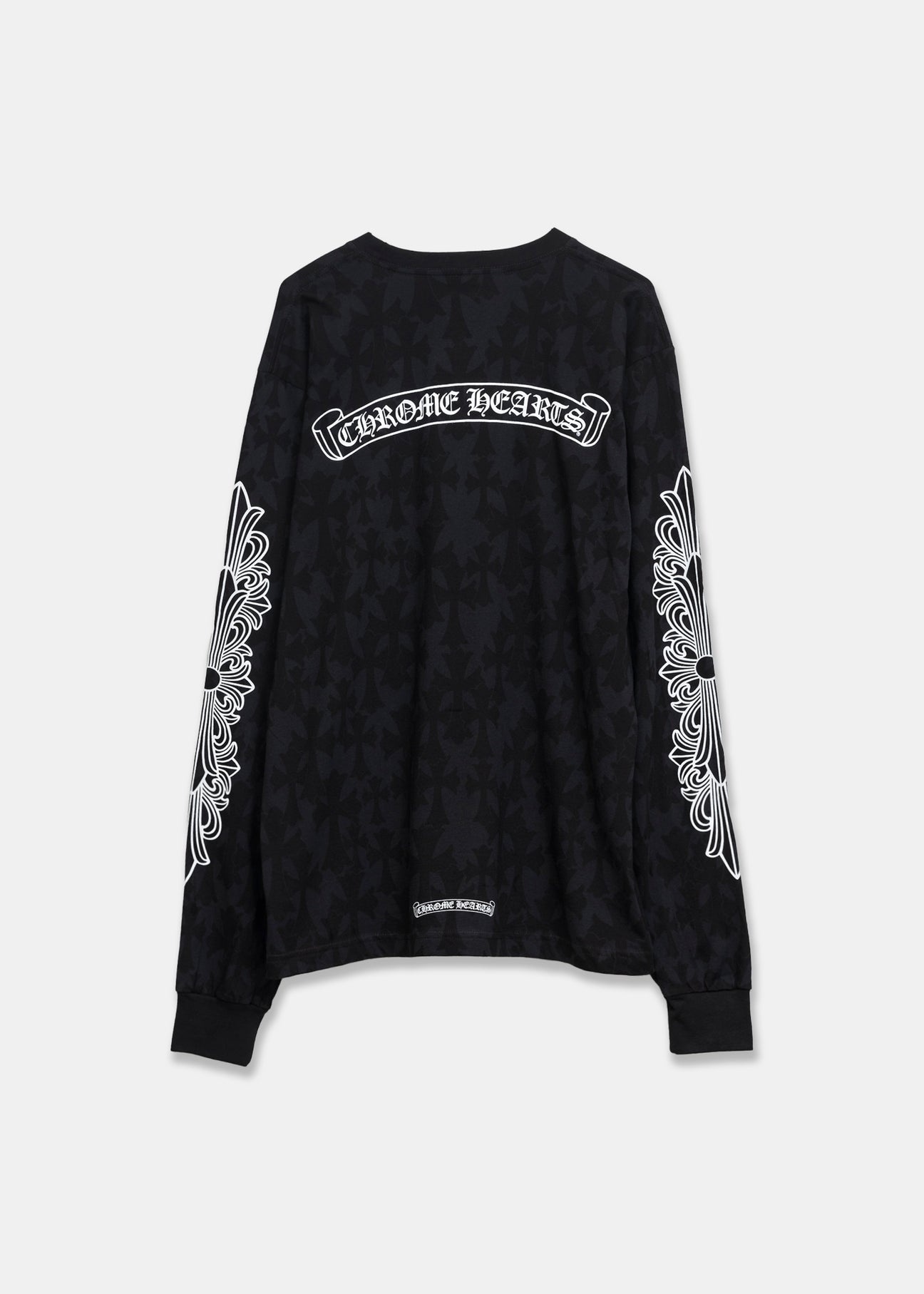 Black Cross Camo  Chrome Hearts Logo Long Sleeve T-Shirt - 2