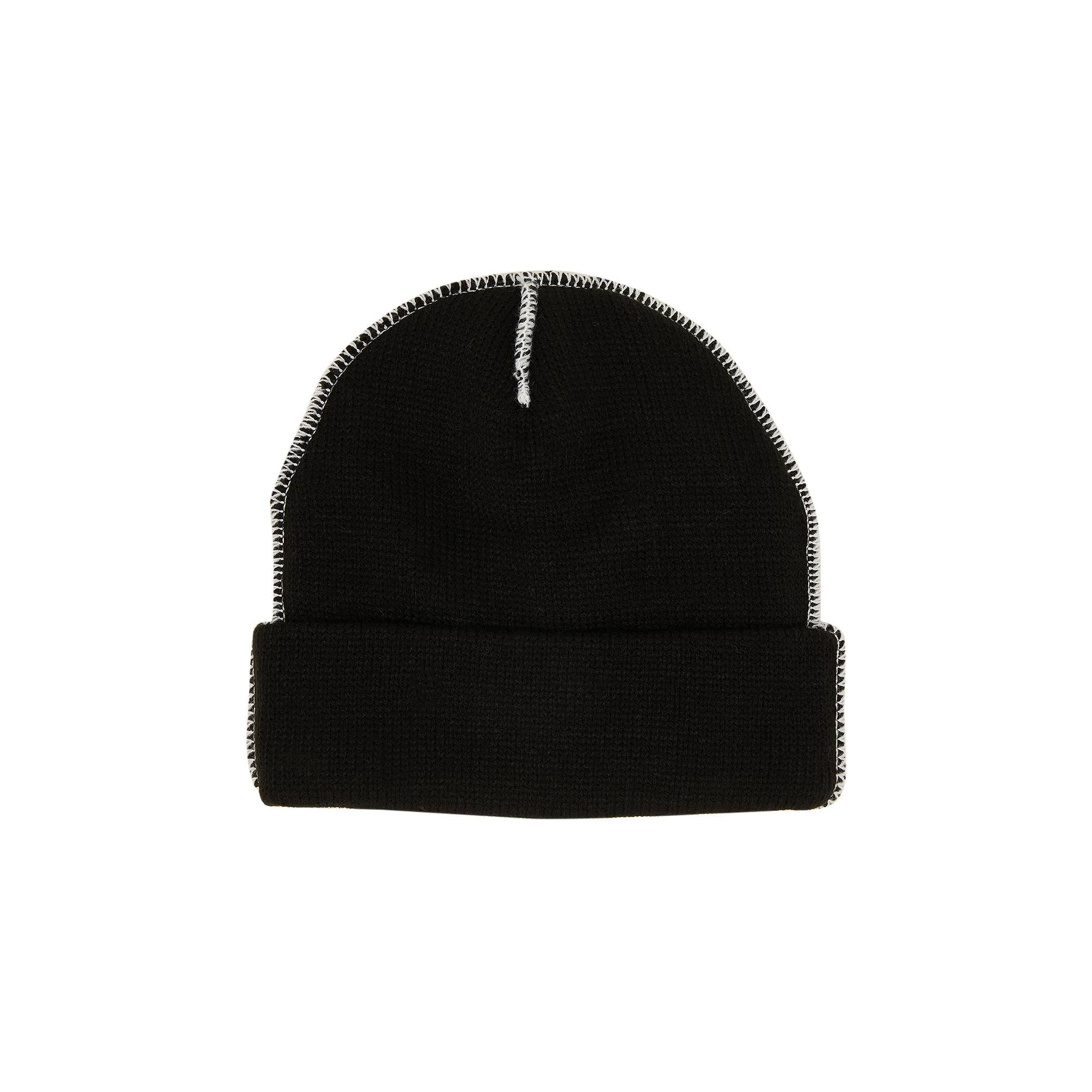 Supreme Contrast Stitch Beanie shops *Black*