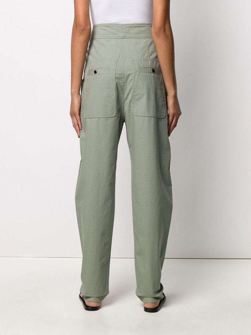 high-waisted tapered trousers 4