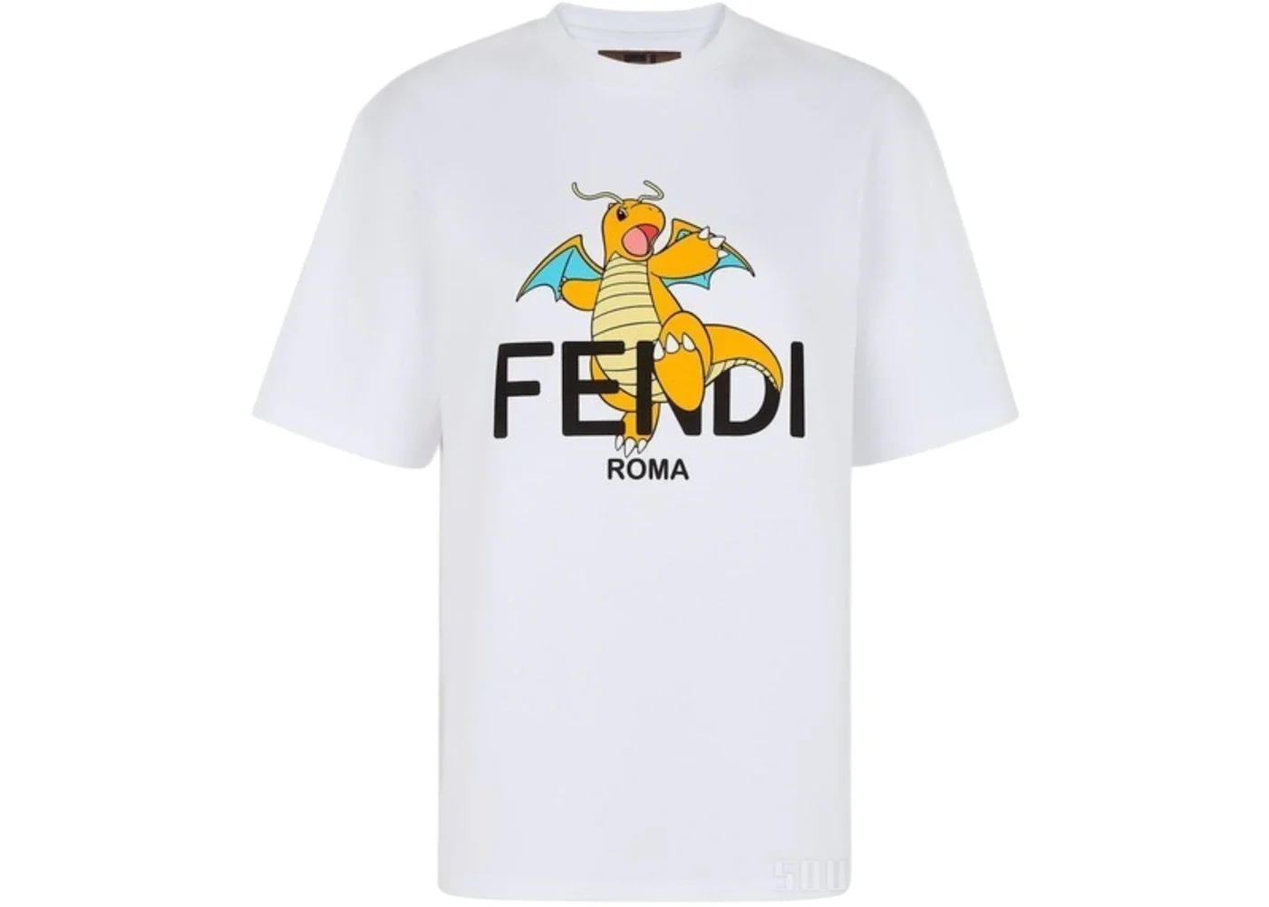 Fendi x Fragment x Pokemon Dragonite Women's T-shirt White - 1