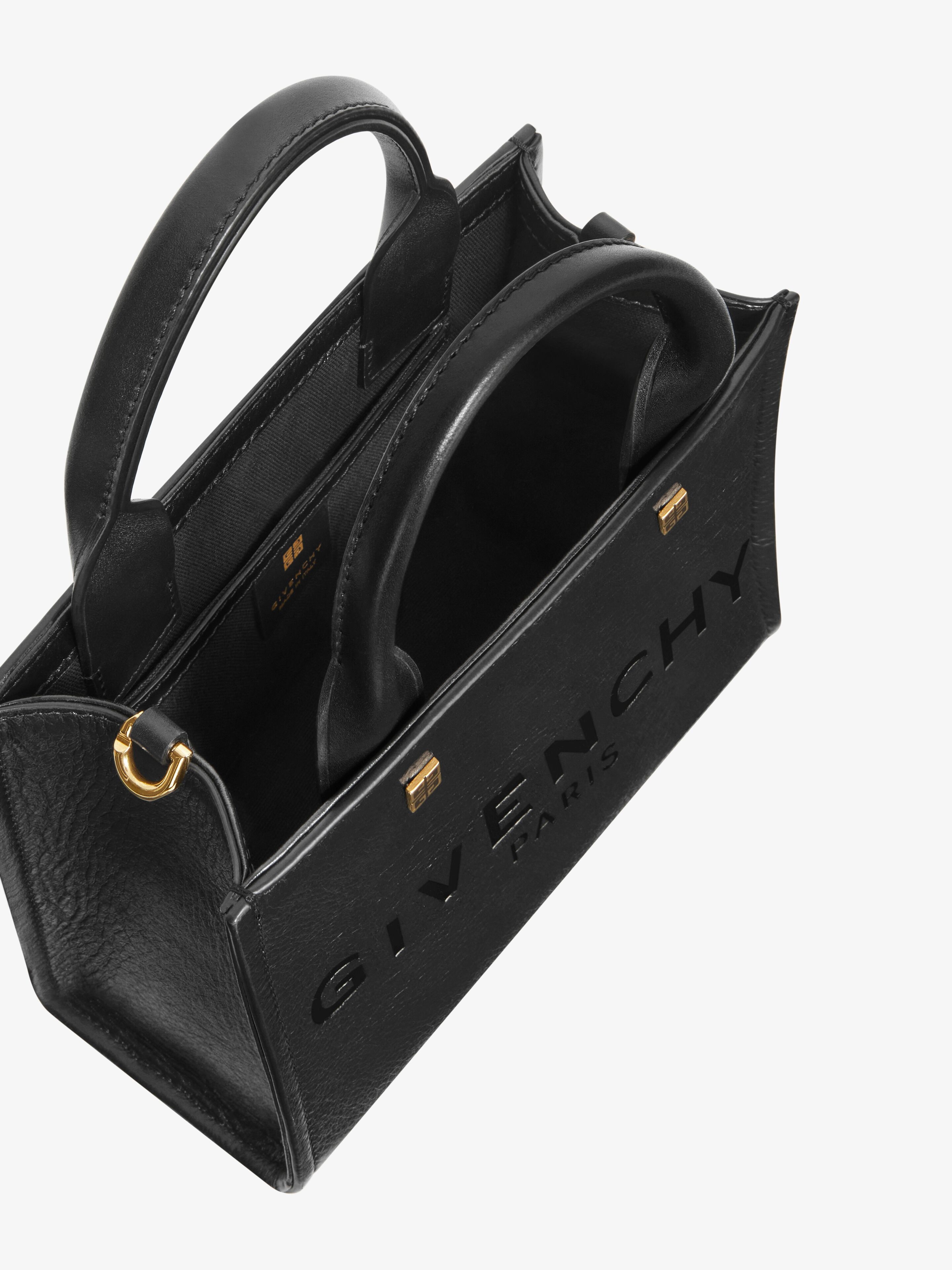 MINI G-TOTE SHOPPING BAG IN LEATHER - 5