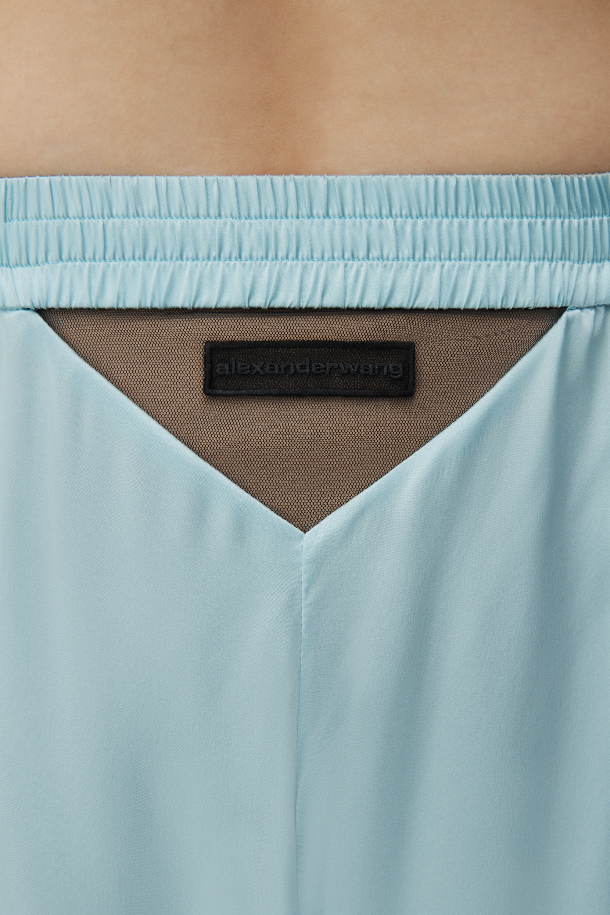 Cutout Logo Boxer Short in Silk - 5