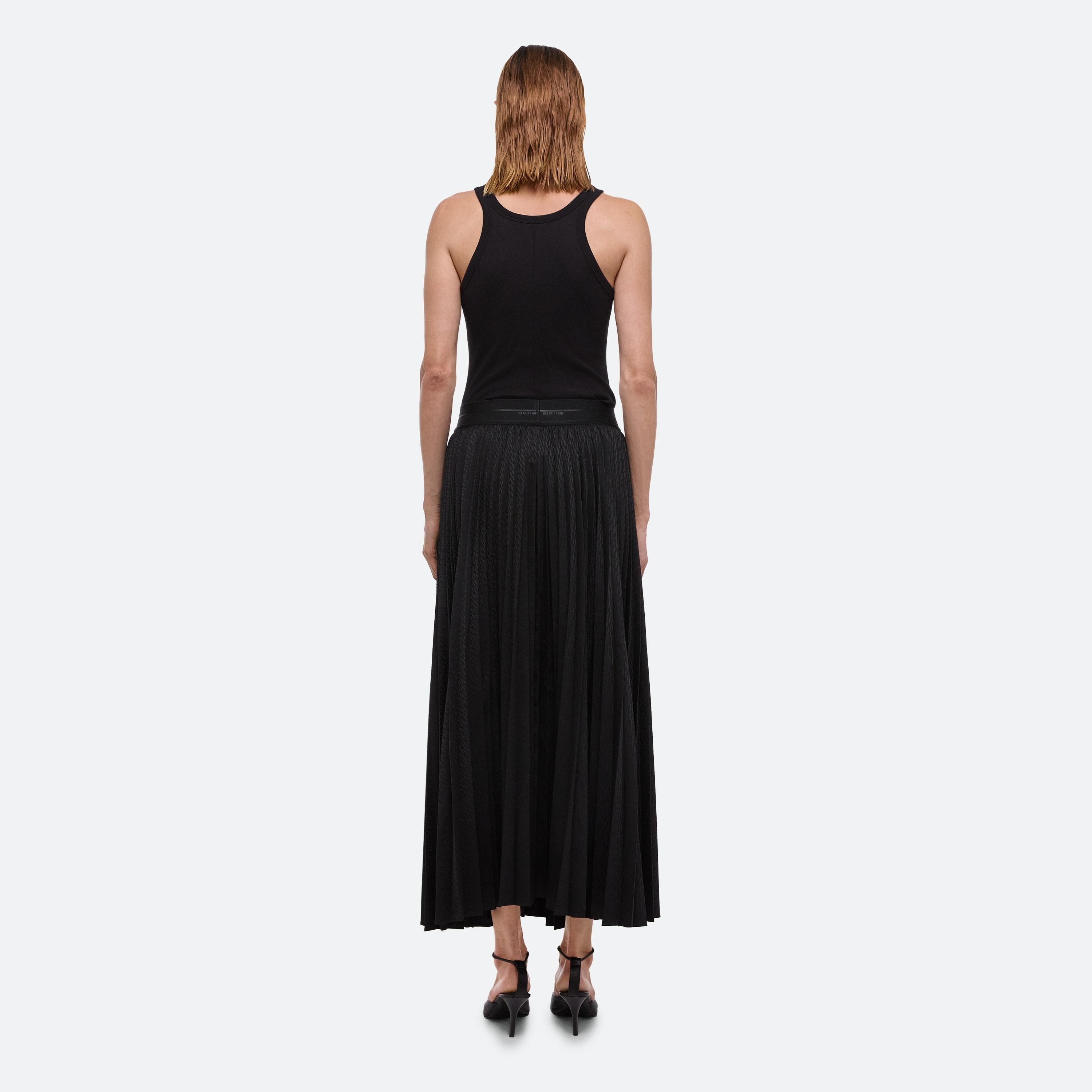 PLEATED JACQUARD SKIRT - 5